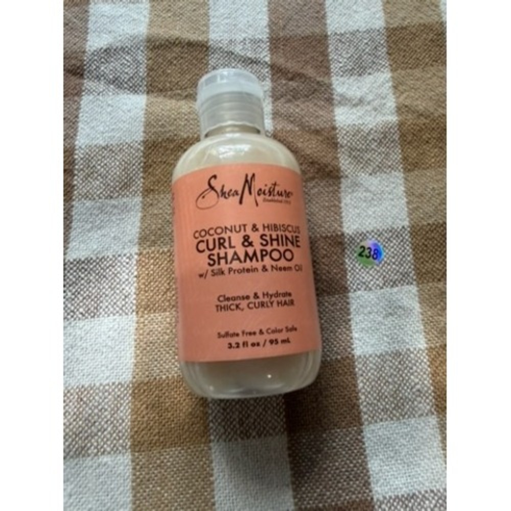 SheaMoisture Coconut & Hibiscus Curl & Shine Shampoo 3.2 fl oz Travel Size